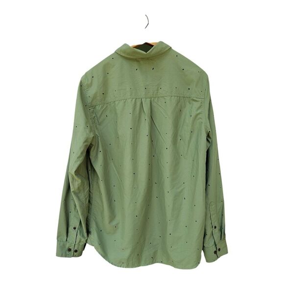 Mountain Hardwear Greenstone Olive Button Down Long Sleeve Shirt Sz L Gorpcore - Picture 2 of 11